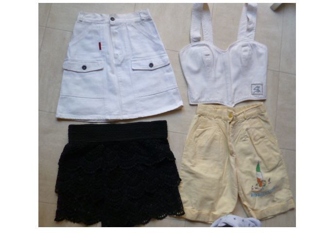10 ans -  2 jupes, 1 short, 1 bustier, 1 sweat - zoe 2 Martigues (13)