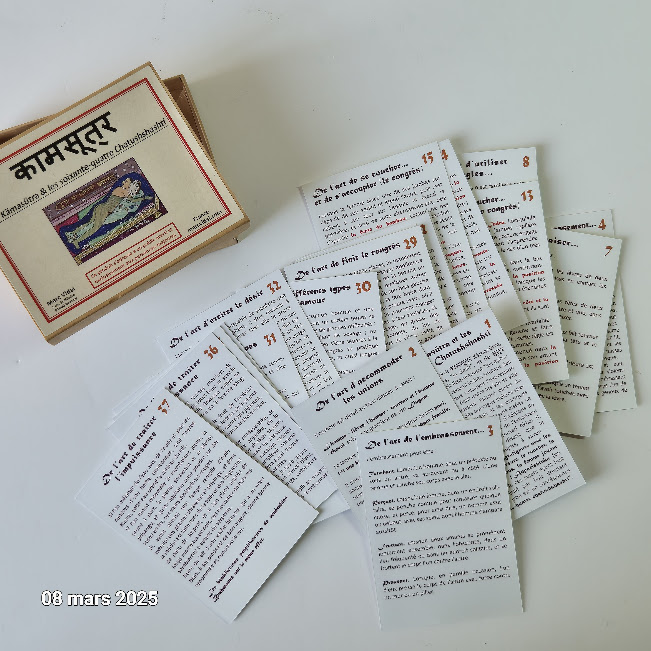 Le kamasutra et les soixante-quatre chatushashti, 37 fiches 6 Saumur (49)
