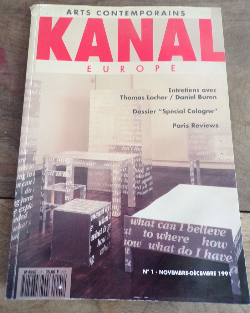 Kanal europe revue arts contemporains n� 1 4 Laval (53)