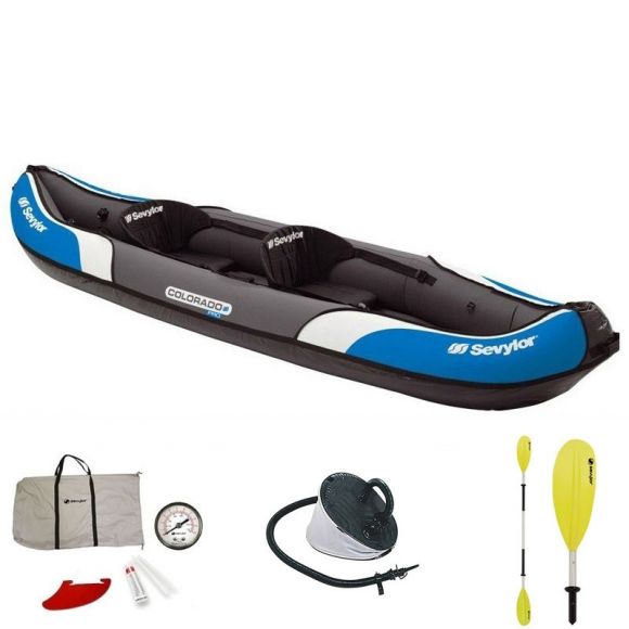 Kayak gonflable Sevylor Colorado KCC335 + 5 gliets ++ 200 Champlan (91)