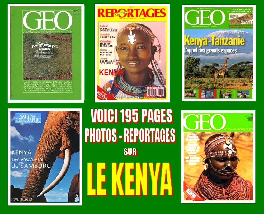 LE KENYA - géo - AFRIQUE / prixportcompris 16 Strasbourg (67)