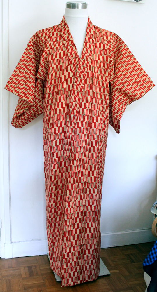 Kimono long ancien cousu main vintage 1960 80 Issy-les-Moulineaux (92)
