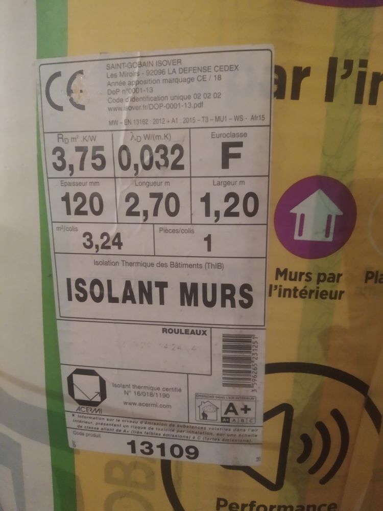 Laine de verre 1050 Sarras (07)