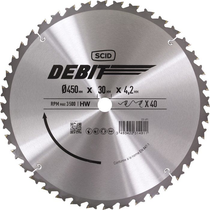 Lame scie circulaire type RBK � 450 mm x 4.2mm 40 dents 39 Saint-Zacharie (83)