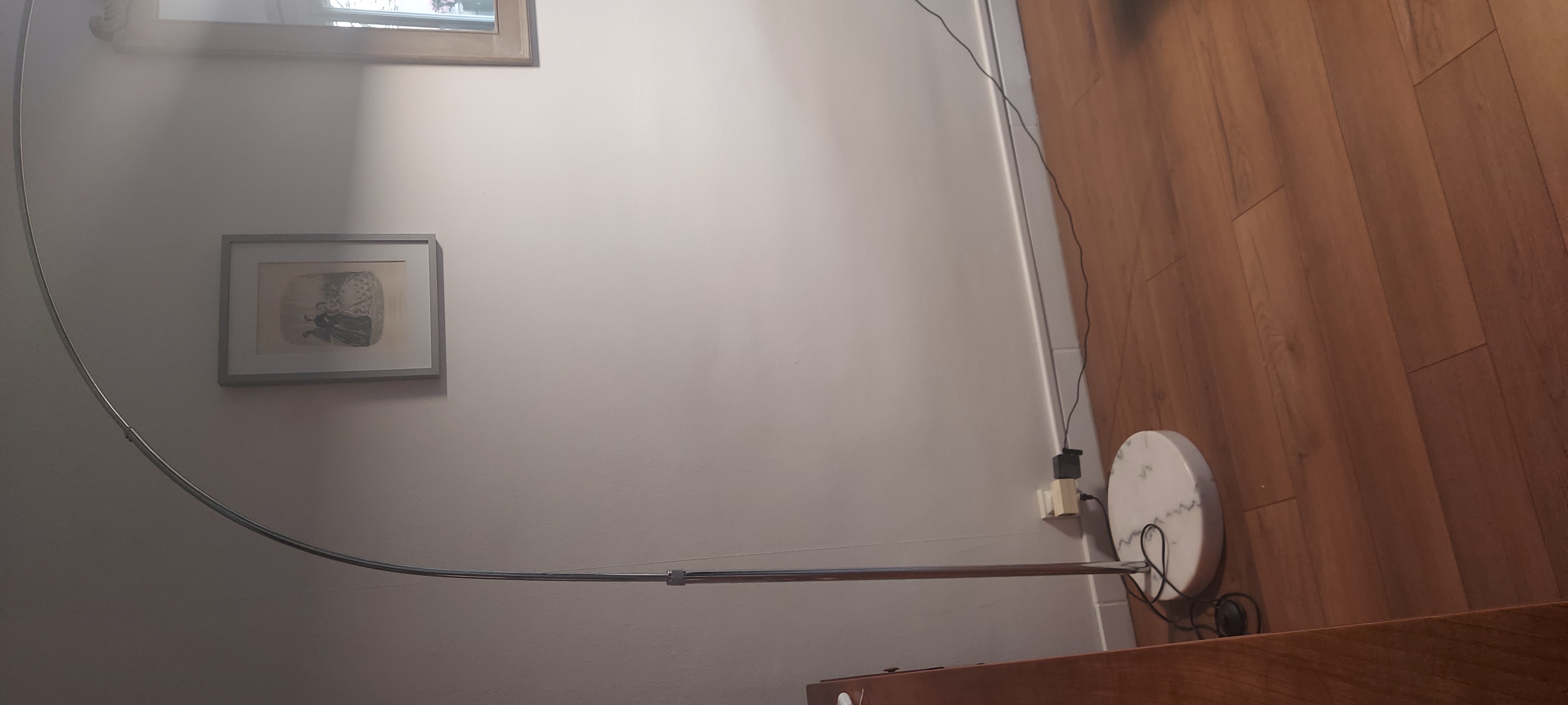 LAMPADAIRE DESIGN INOX ,  PIED MARBRE 40 Bordeaux (33)