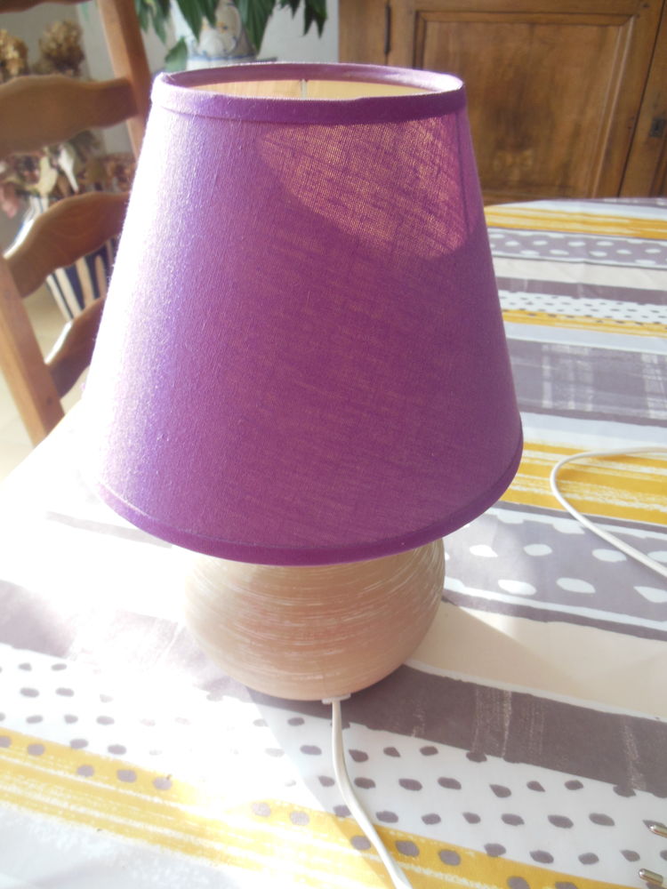 Lampe abat-jour violet 5 Vouzeron (18)