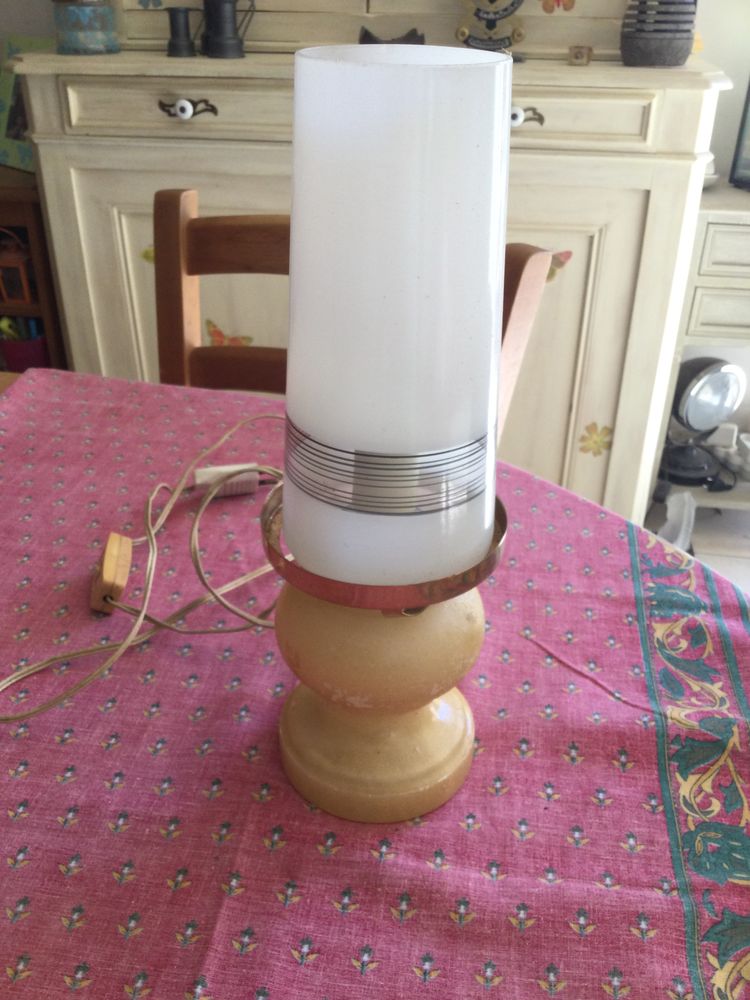 Lampe en Alb�tre vintage 25 Toulouse (31)