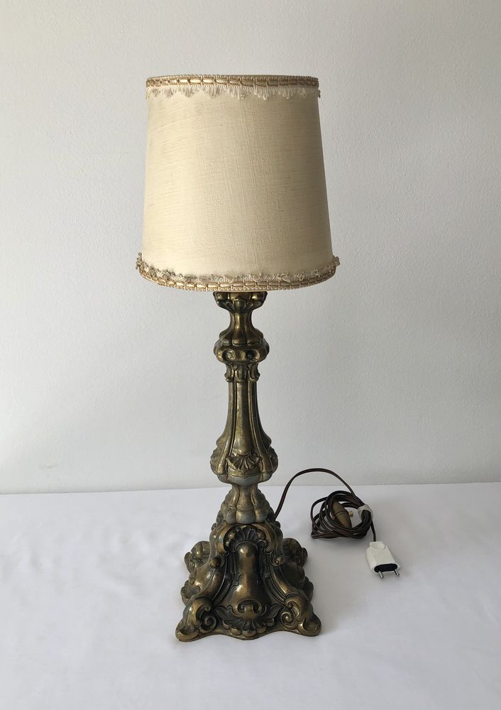 Lampe ancienne en laiton hauteur 54 cm 49 Murviel-l�s-B�ziers (34)