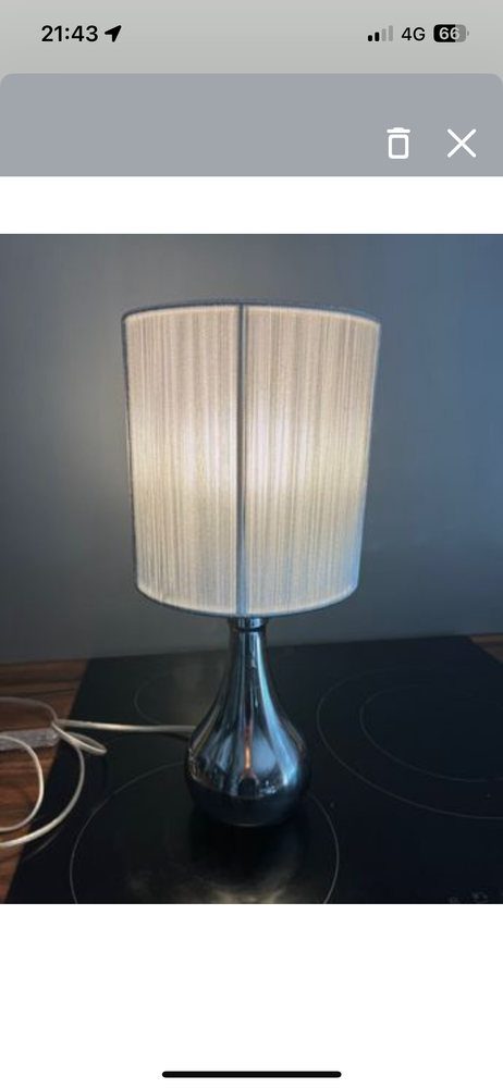 Lampe Argent� H39cm 10 Saint-Ju�ry (81)