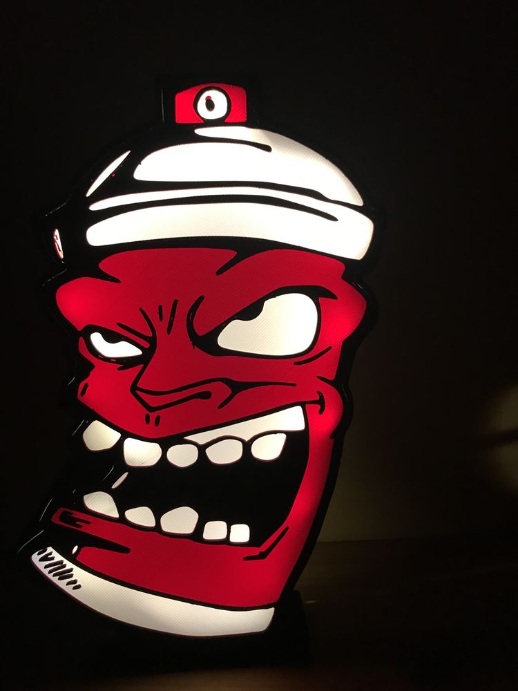 Lampe CANNETTE MONSTRE �clairage leds � piles 29 Vorey (43)