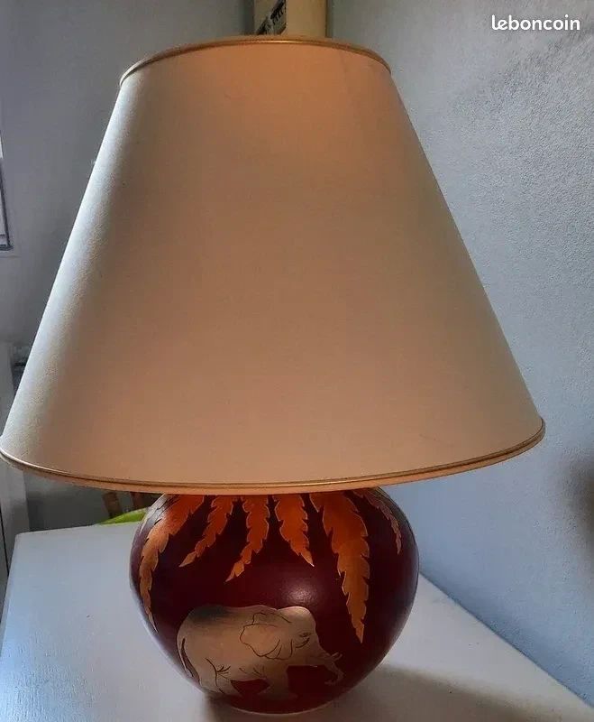 LAMPE CERAMIQUE SIGNEE LOUIS DRIMMER 60 Montry (77)