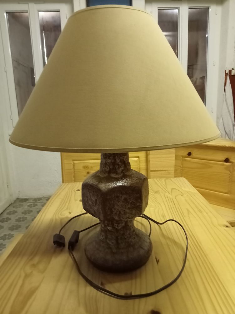 LAMPE DE CHEVET EN CERAMIQUE ÉMAILLÉE 10 Céret (66)