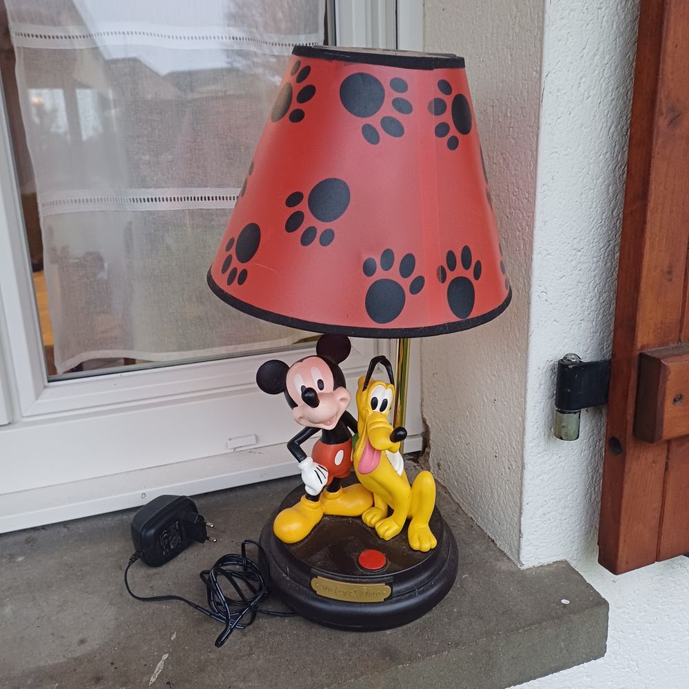 Lampe de chevet Mickey et Plut�t vintage 65 Rethel (08)