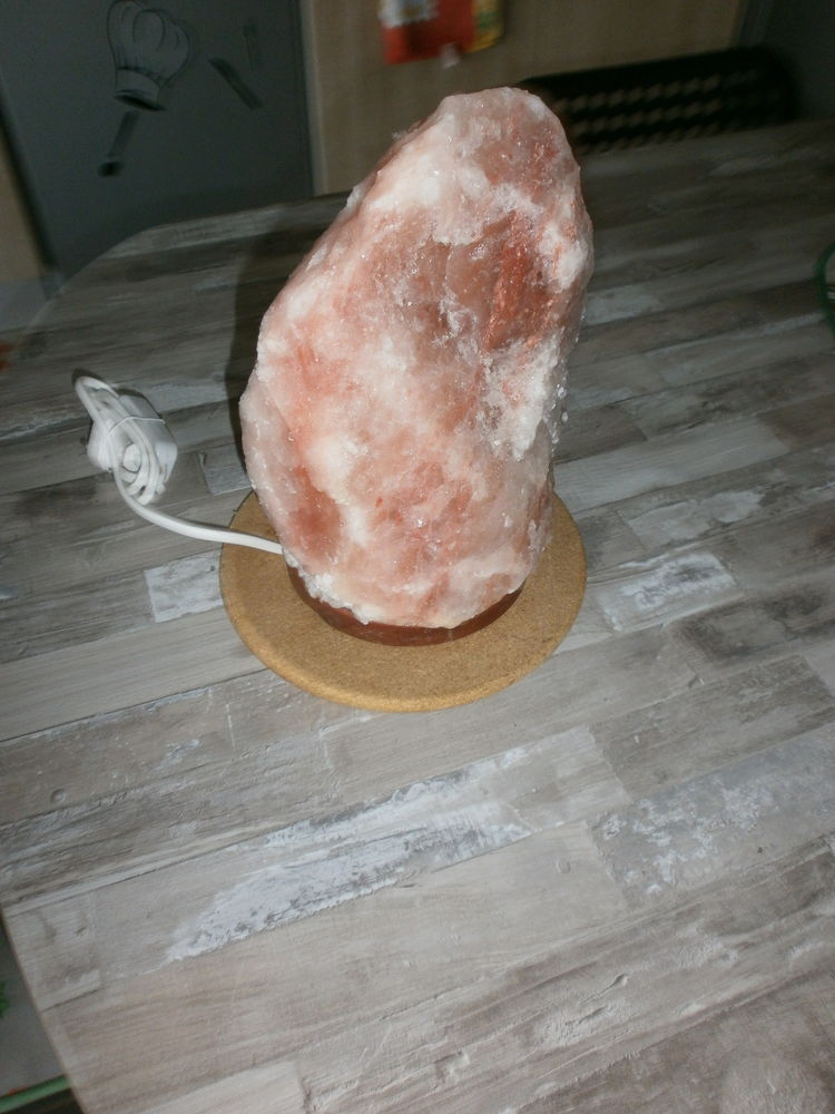 LAMPE DE SEL CRISTAL SUR SOCLE EN BOIS EN TTBE 10 Sorde-l'Abbaye (40)