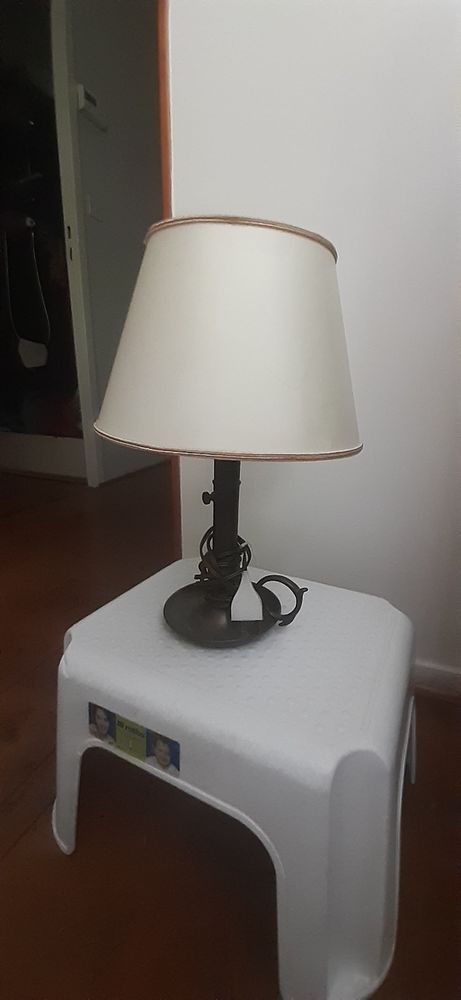 lampe cuivre originale ancien bougeoir 10 �zanville (95)