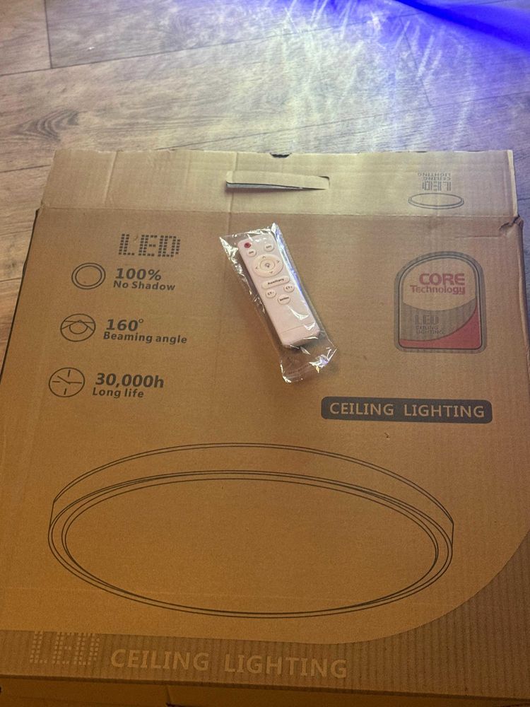 Lampe d�corative ronde avec motif lumineux 75 Bruz (35)