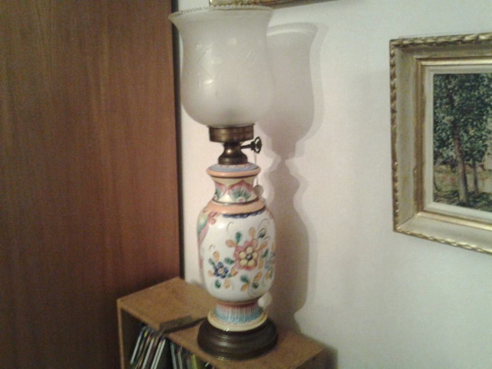 Lampe en fa�ence vintage 100 Douy-la-Ram�e (77)