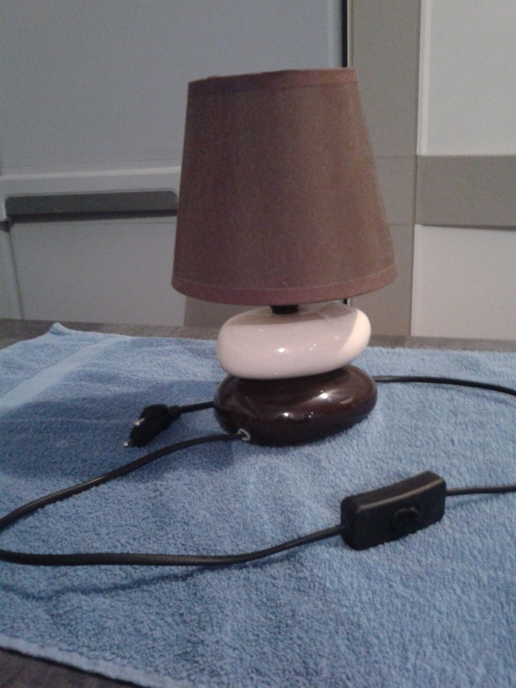 Lampe 2 Galets Fa�ence 10 Arques (62)