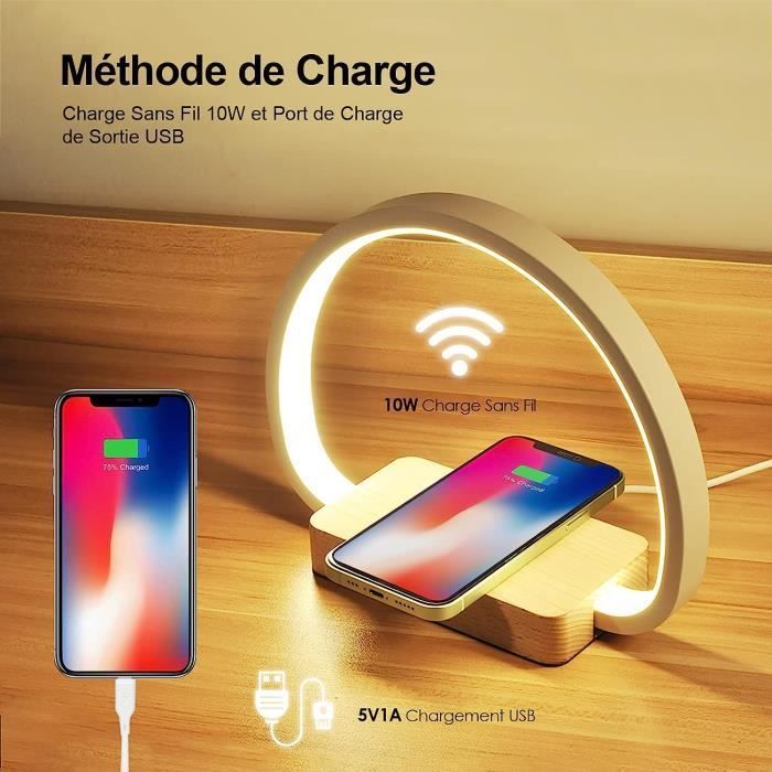 Lampe horloge chargeur sans fil 45 Bar-le-Duc (55)