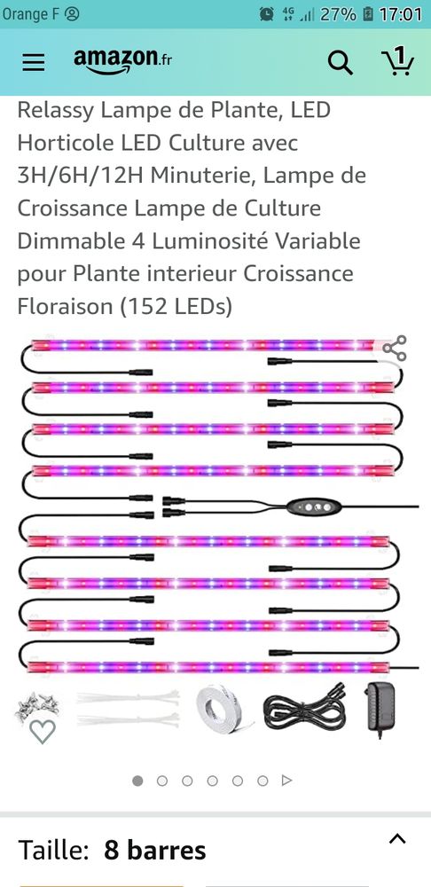 Lampe led horticole 25 Bar-le-Duc (55)