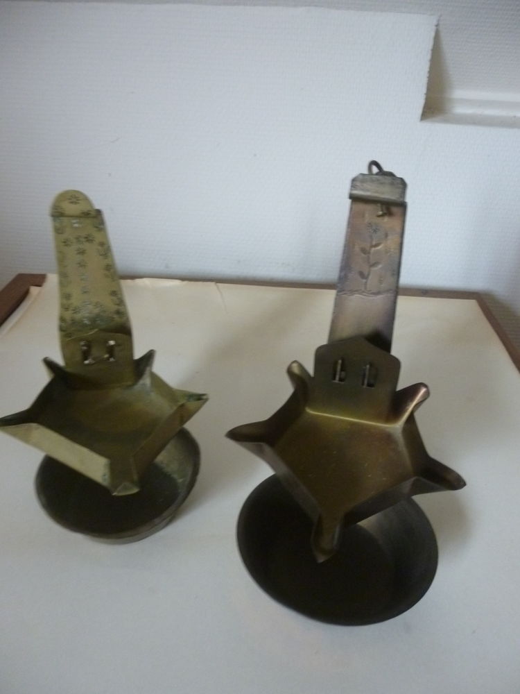 lampe � huile ancienne en cuivre � suspendre. 100 Vincennes (94)