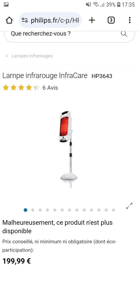 Lampe � infrarouge philips tr�s bon �tat. 
49 Pornichet (44)