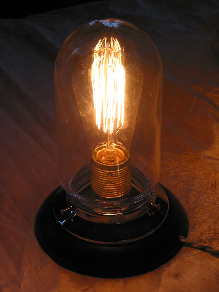 lampe de marine vintage d'atelier loft globe obus sur socle 45 Marseille 13 (13)