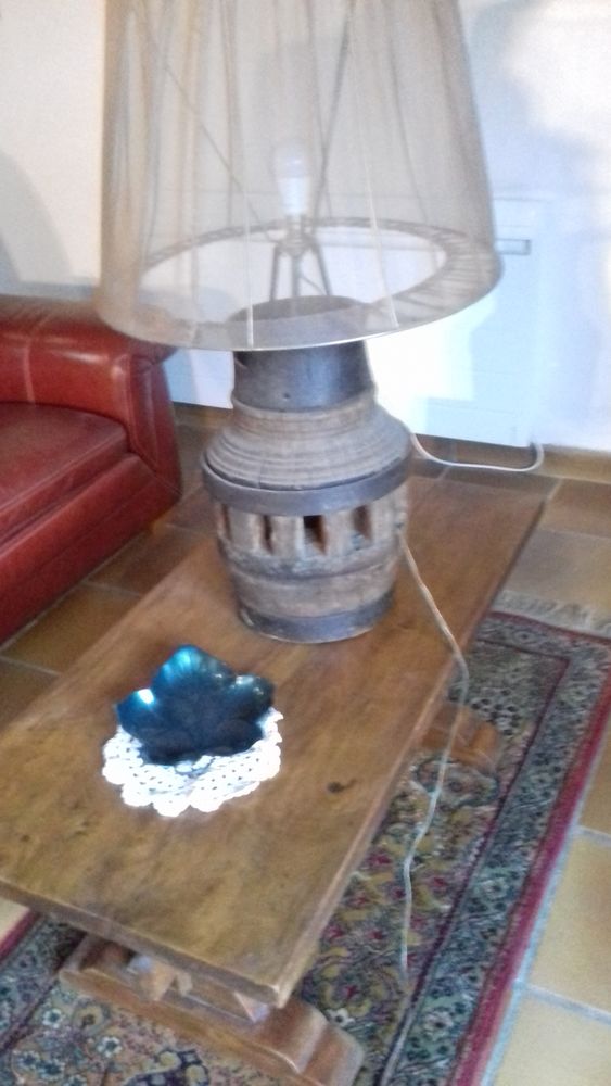 lampe mont�e sur moyeu de charette 60 Laloub�re (65)