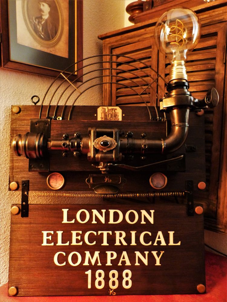 Lampe Murale  ELECTRICAL COMPANY 1888  Steampunk 250 Mont-de-Marsan (40)