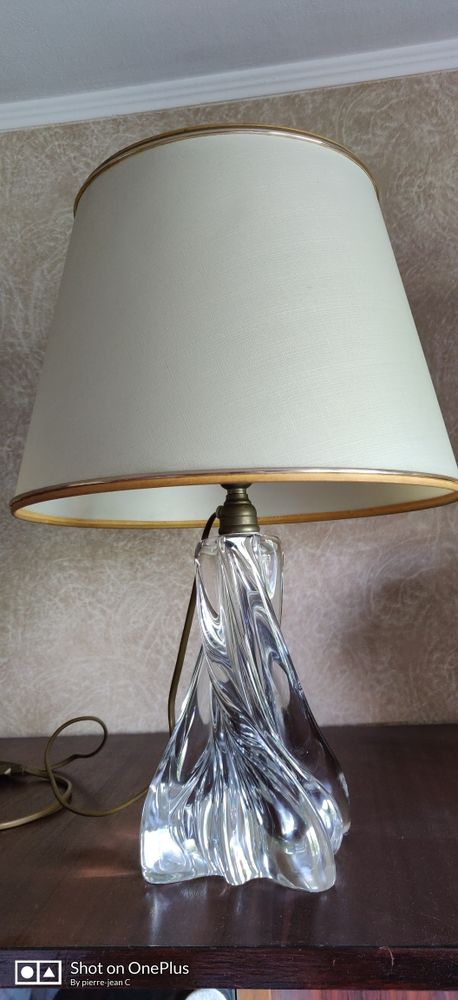 Lampe, pied cristal et abat-jour... 70 Grenoble (38)