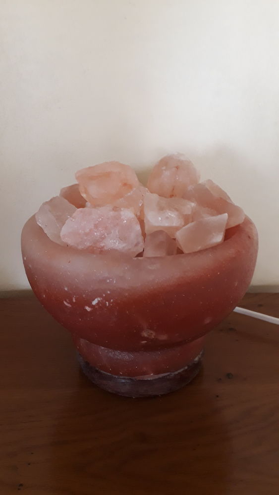Lampe de sel (sur socle bois avec pierres amovibles) 15 Poissy (78)