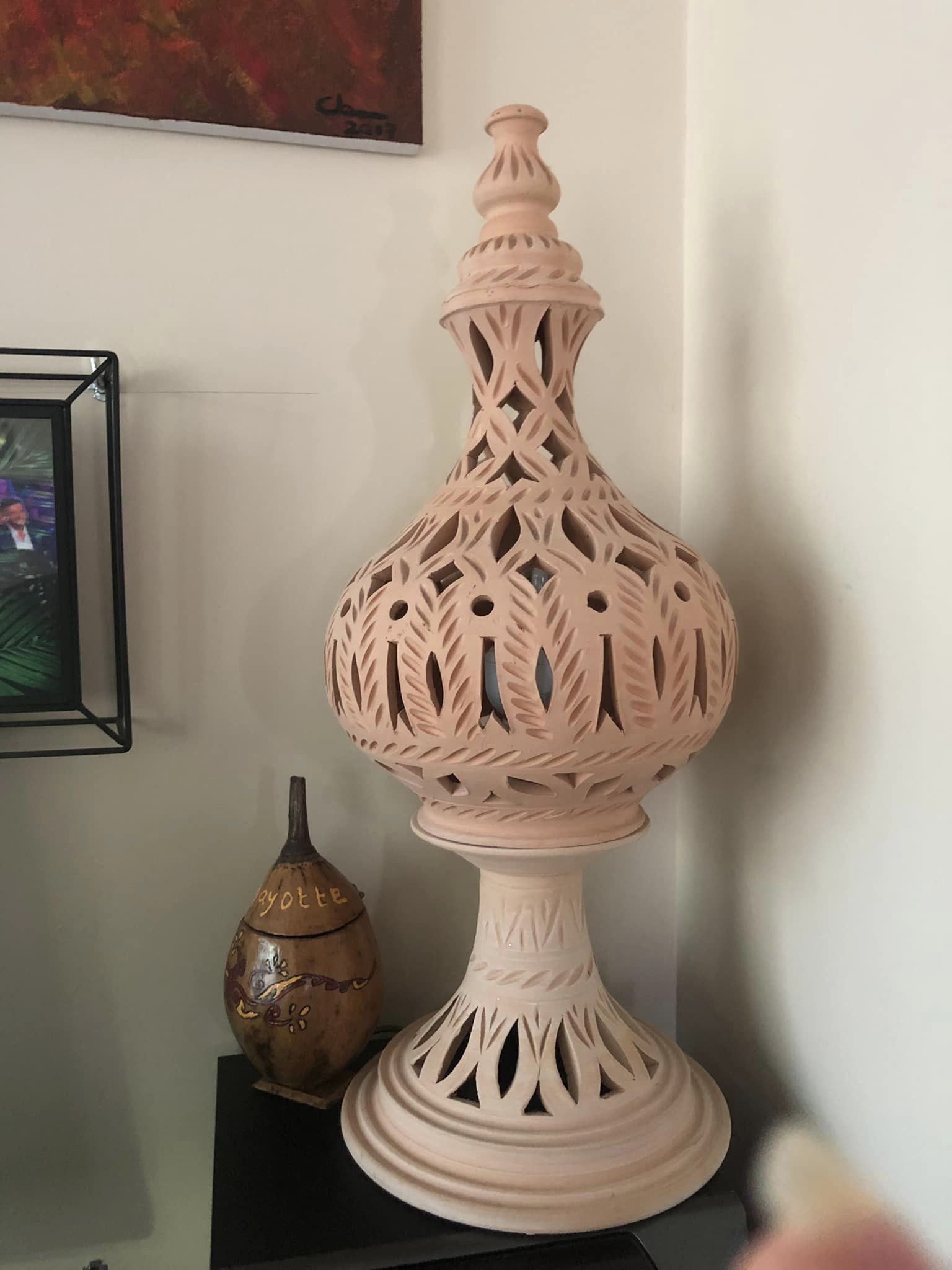 LAMPE EN TERRE CUITE 30 Juillan (65)