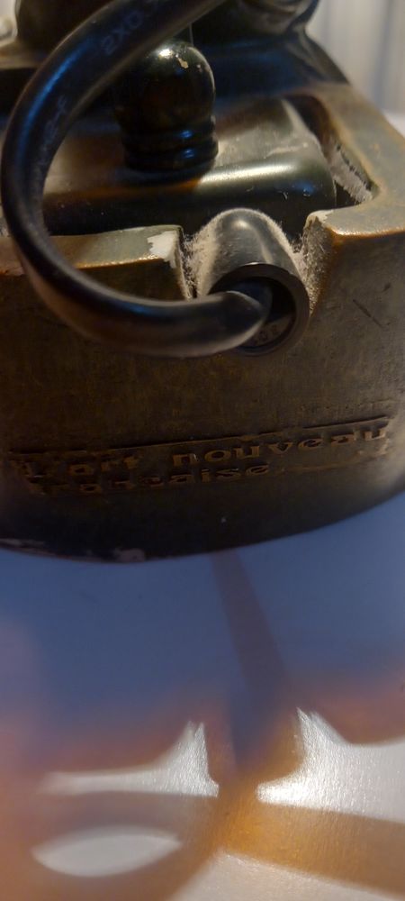 Lampe tulipe art nouveau fran�ais 60 Longvic (21)