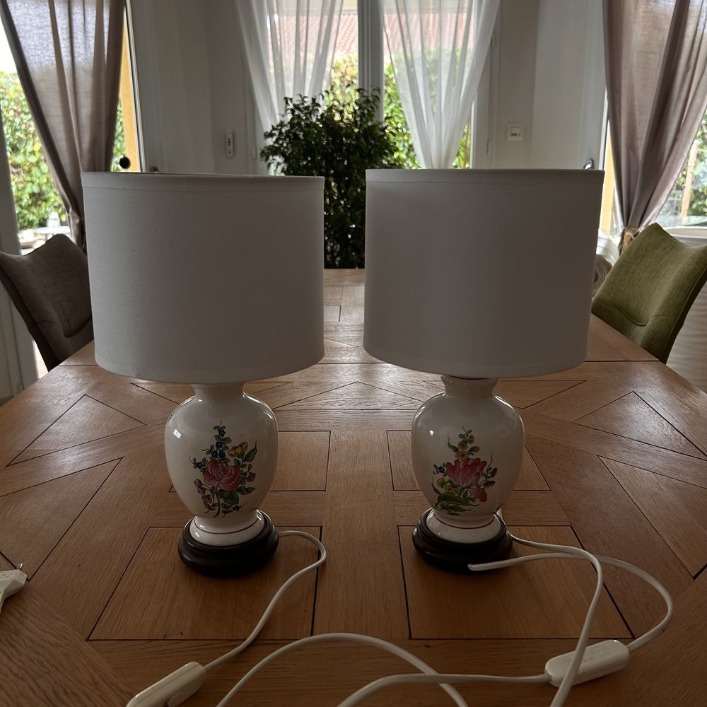 2 lampes de chevet en fa�ence de Luneville 20 Pont-du-Ch�teau (63)