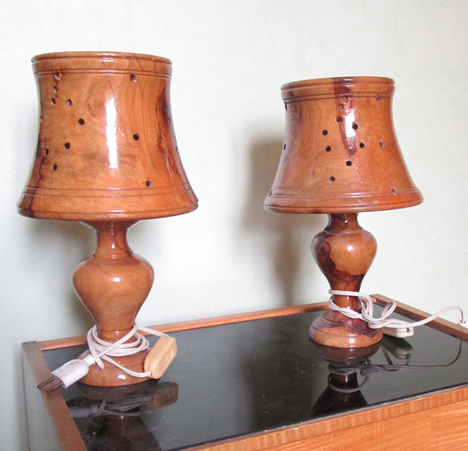 2 lampes de  chevet en olivier 0 Sainte-C�cile-d'Andorge (30)