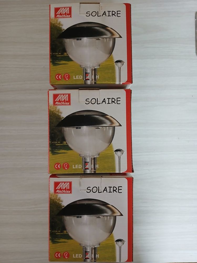 Lampes Solaire MATHIAS 39 cm - 3 carton de 1 lampe LED 15 Bagnols-sur-C�ze (30)