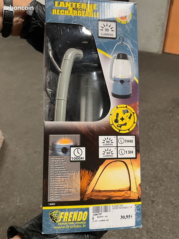 Lanterne n�on rechargeable Frendo 25 Lorient (56)