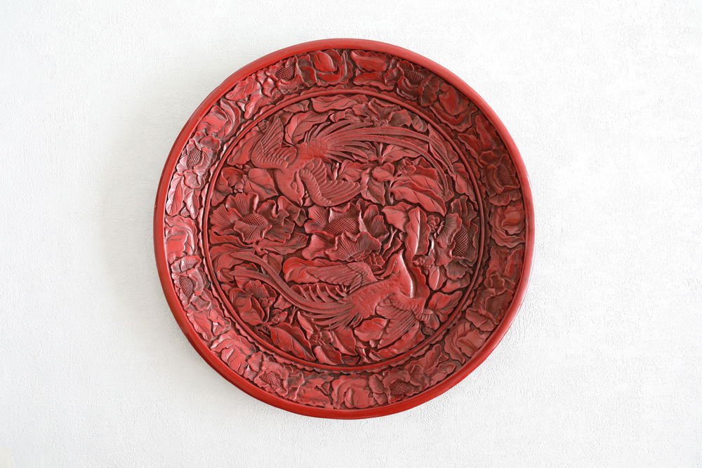 LAQUE ROUGE CIRCULAIRE CHINOISE OISEAUX 350 Saint-�tienne (42)