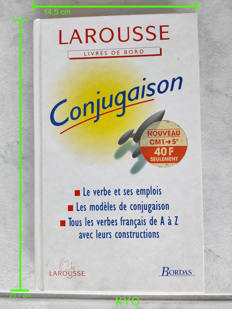 LAROUSSE Conjugaison - Livre - Tr�s bon �tat 4 Foncine-le-Haut (39)