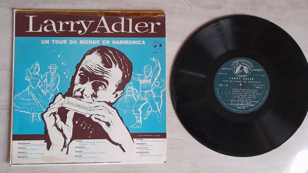 LARRY ADLER, vinyle HARMONICA 5 �ragny (95)