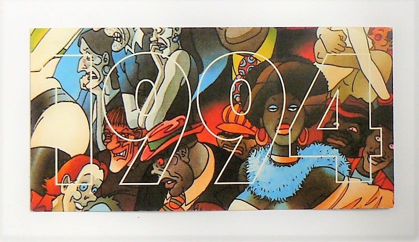 LAUZIER G�rard : Carton d'invitation Salon BD d'Angoul�me 4 Argenteuil (95)