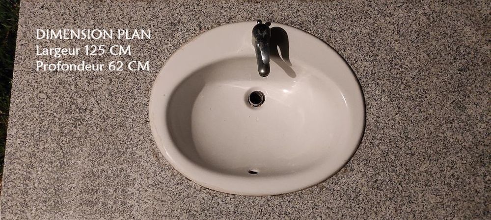 Lavabo + plan en granite 60 Saint-Joseph (97)