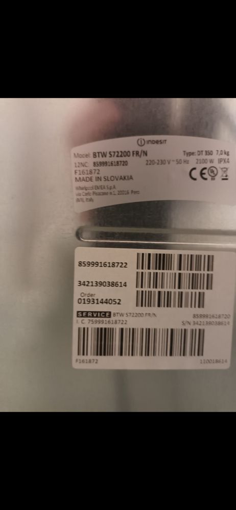 Lave linge Indesit 7kg garanti 190 Villeurbanne (69)