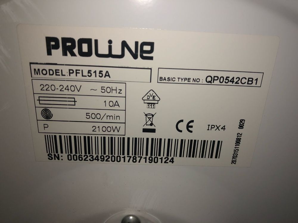 LAVE LINGE PROLINE 120 Paris 12 (75)