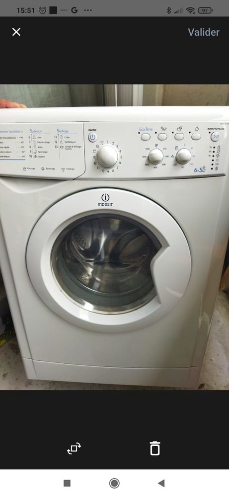 Lave linge s�chant Ind�sit 6 kgs 270 �pinay-sur-Seine (93)