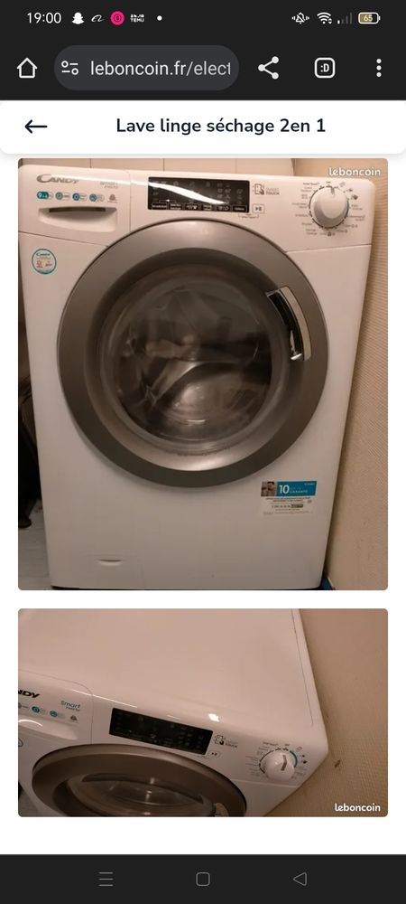 Lave linge et s�che 250 Challans (85)