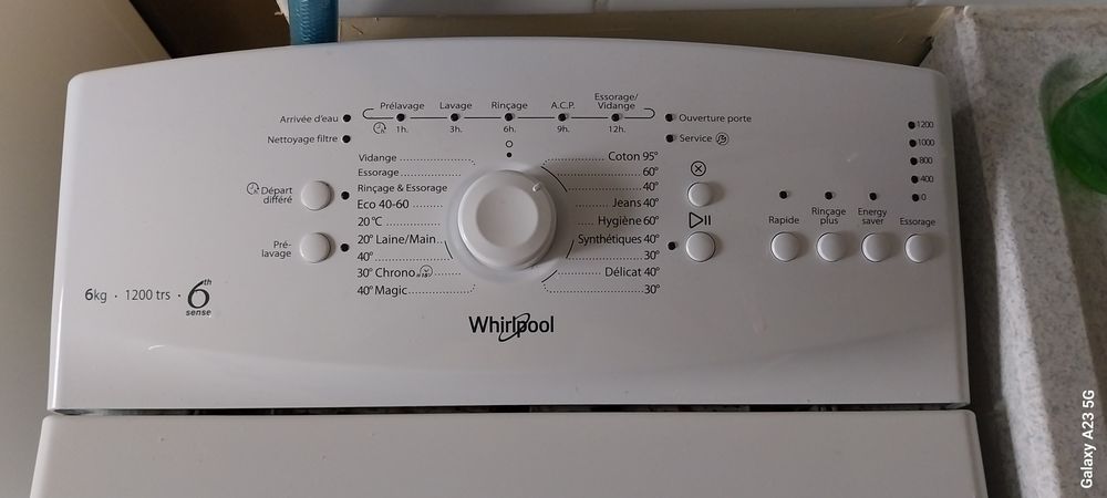 LAVE LINGE WIRLPOOL 400 Autun (71)