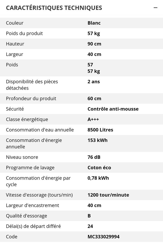 Lave linge 6 KG 250 Strasbourg (67)