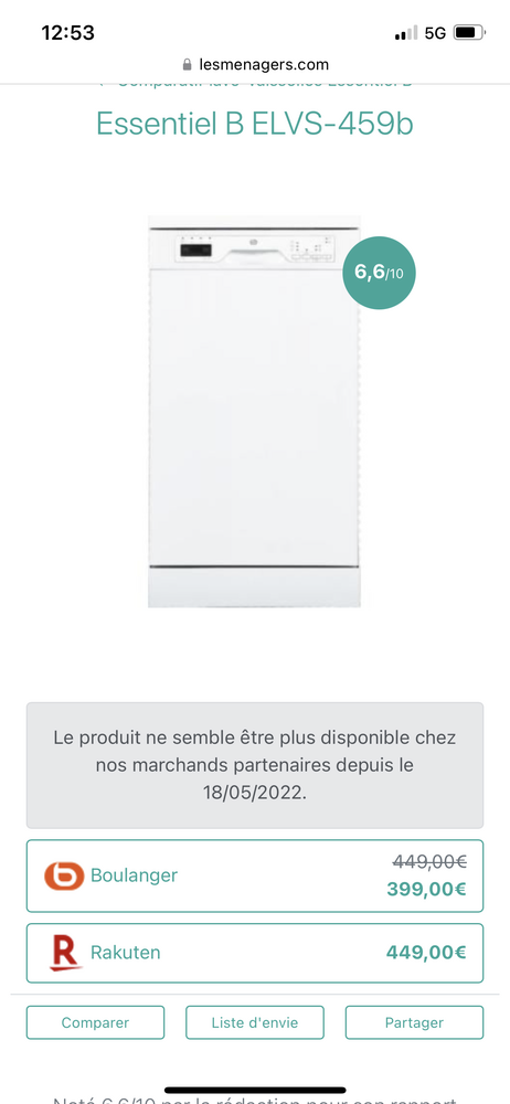 lave vaisselle 45cm 230 Noisy-le-Grand (93)