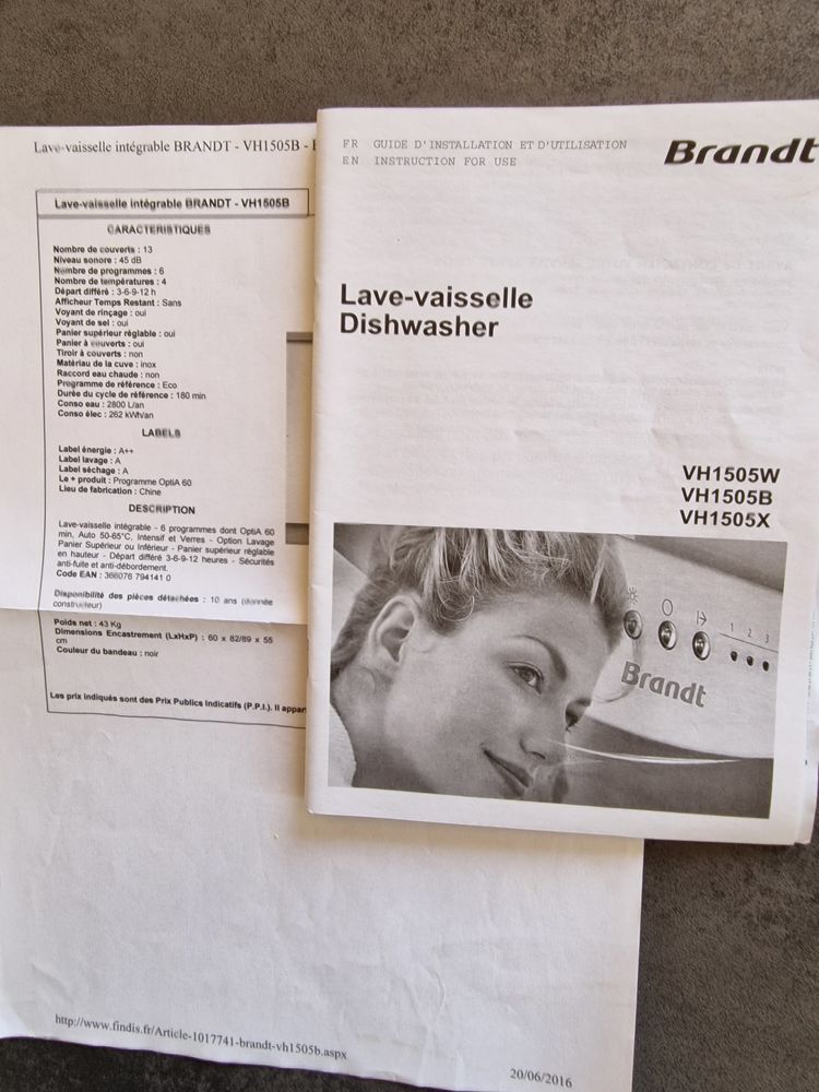 Lave vaisselle encastrable 150 Charmoille (70)